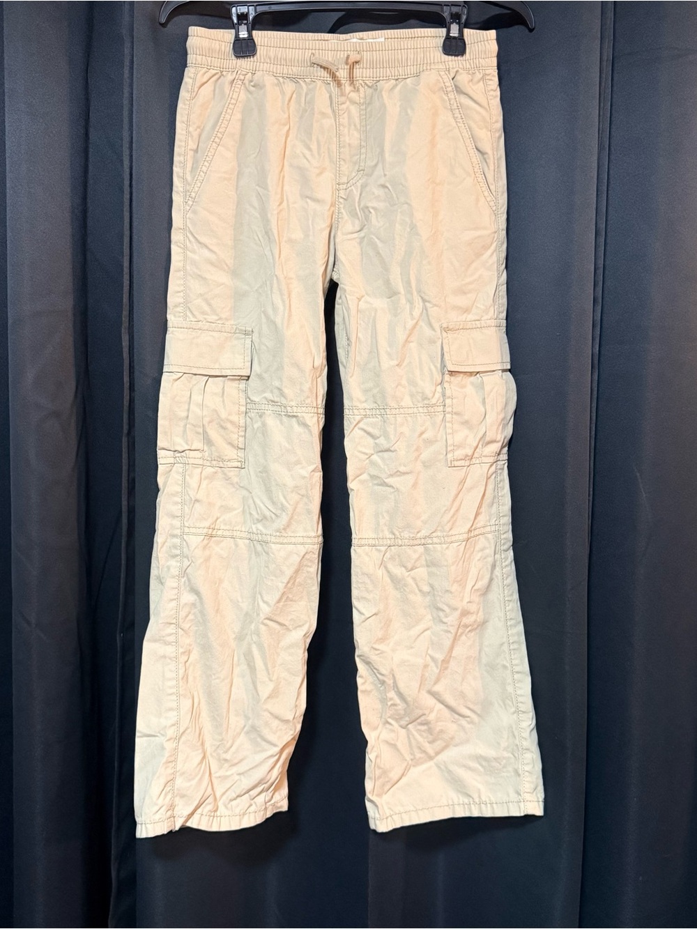 Levi's Boys Elastic Waist Pull-On Cargo Pants Tan, Size 10